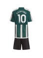 Manchester United Marcus Rashford #10 Auswärts Trikotsatz für Kinder 2023-24 Kurzarm (+ Kurze Hosen)